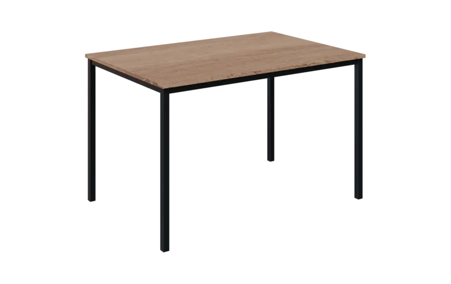 JPT 120 Jídelní stůl 1200 x 800 mm, deska dub bardolino / podnož černá